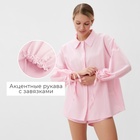 Костюм женский (рубашка, шорты) MINAKU: Casual Collection цвет розовый, размер 44 7531681