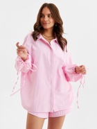 Костюм женский (рубашка, шорты) MINAKU: Casual Collection цвет розовый, размер 44 - Фото 6