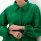 Костюм женский (блузка, шорты) MINAKU: Casual Collection цвет зелёный, размер 44 - Фото 3