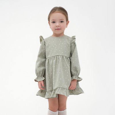 Платье детское KAFTAN «Звездочки», размер 32 (110-116 см), мятное