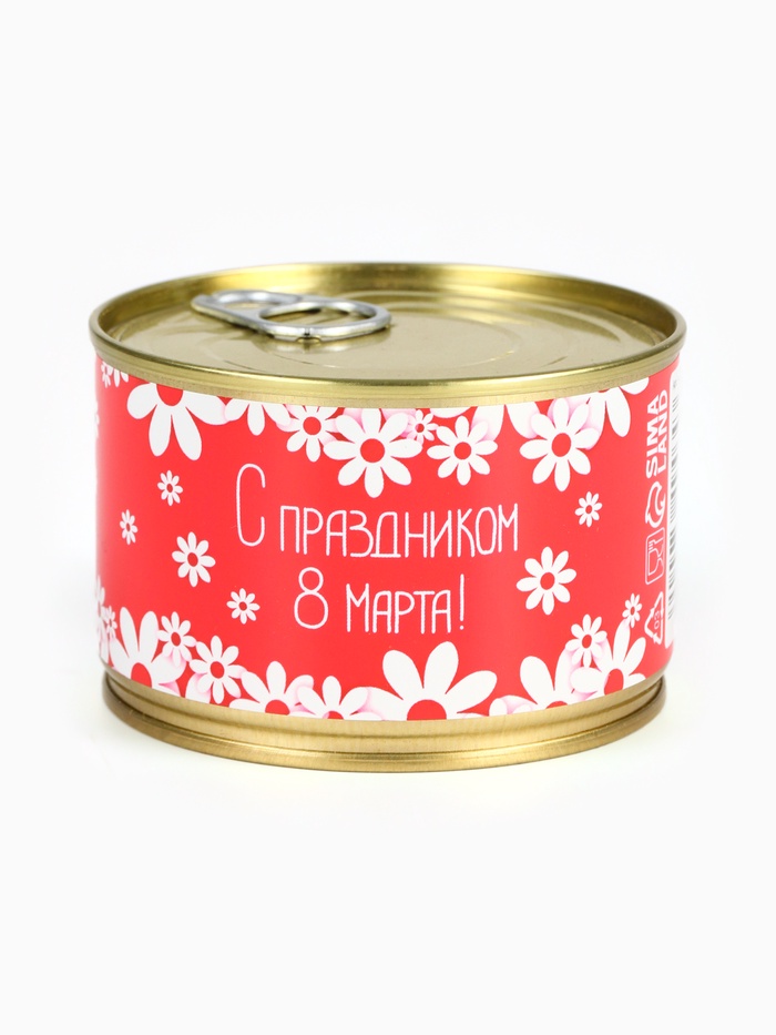 УЦЕНКА Монпансье «Розовое», карамель леденцовая в консервной банке, 140 г - Фото 1