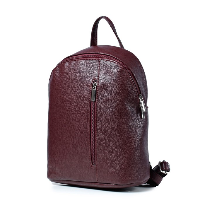 39319 Рюкзак, отдел на молнии, цвет бордо 24х29х11,7см - Фото 1