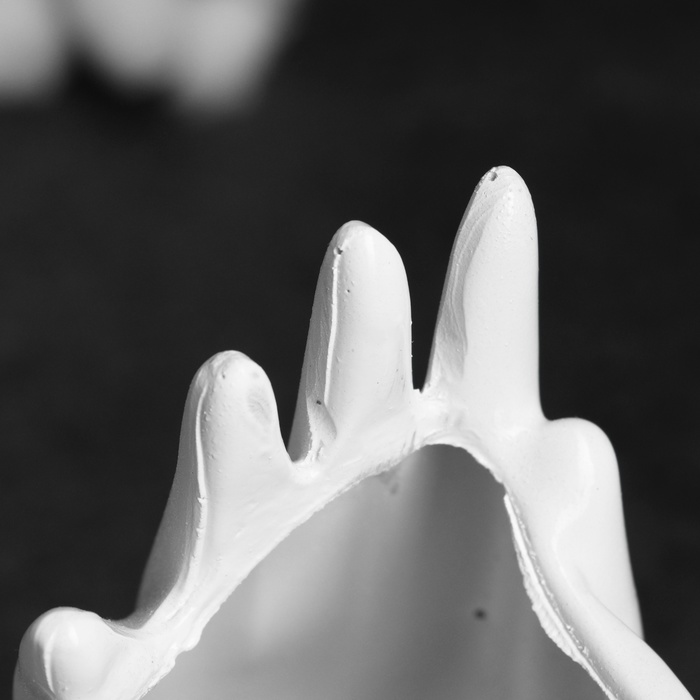 Кашпо - органайзер "Руки и лицо" белое, 21х13см - фото 1905931779