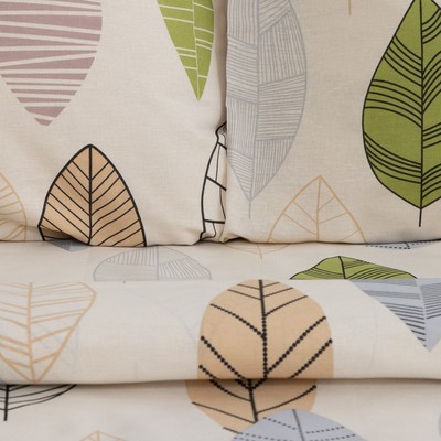 Постельное бельё 1.5-спальное «Этель» Foliage, бязь