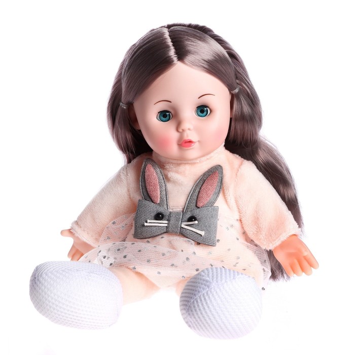 Кукла мягконабивная «Милашка» 32 см, со звуком, в платье - фото 1907379552