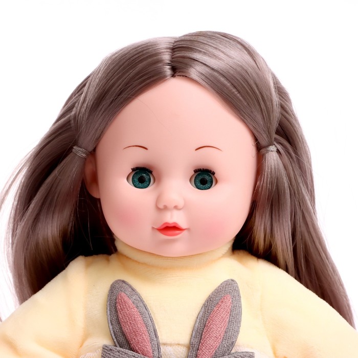 Кукла мягконабивная «Милашка» 32 см, со звуком, в платье - фото 1883834501
