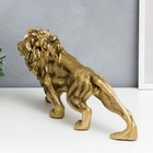 Сувенир полистоун "Лев - король Африки" золото 37х18 см 7486127 - фото 16284219