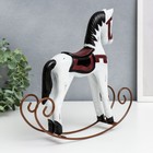 Фигурка дерево «Лошадка-качалка», белая с красным, 22×5×23 см - Фото 4
