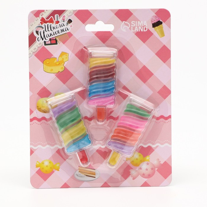 Набор детских блесков для губ «Пломбир» - Фото 1