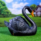 Садовая фигура "Лебедь" черный, 34х25х40см - Фото 3