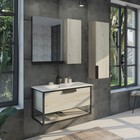 Зеркало шкаф для ванной комнаты Comforty «Бонн 90», 800×800 мм, цвет дуб дымчатый - Фото 2