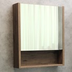 Зеркало шкаф Comforty Марио 60 для ванной комнаты, цвет дуб тёмный - Фото 1