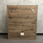 Зеркало шкаф Comforty Марио 60 для ванной комнаты, цвет дуб тёмный - Фото 5