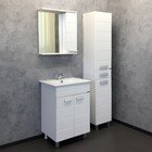 Зеркало шкаф Comforty Модена М-60 для ванной комнаты, цвет белый матовый - Фото 2