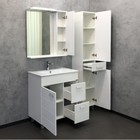 Зеркало шкаф для ванной комнаты Comforty «Модена М-75», 750×786 мм, цвет белый матовый - Фото 5