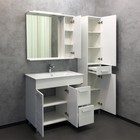 Зеркало шкаф Comforty Модена М-90 для ванной комнаты, цвет белый матовый 7729770 - фото 319751527