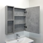 Зеркало шкаф для ванной комнаты Comforty «Осло 70», 700×800 мм, цвет бетон светлый 7729774 - фото 319410581