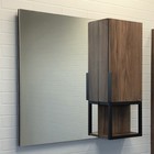 Зеркало шкаф Comforty Равенна для ванной комнаты, цвет дуб темно-коричневый - Фото 1