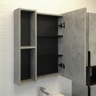 Зеркало шкаф Comforty Франкфурт 60 для ванной комнаты, цвет бетон светлый - Фото 4