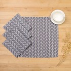 Набор декоративных салфеток «Доляна. Ёлочка», 40×40 см, 4 шт., 100% п/э - Фото 1