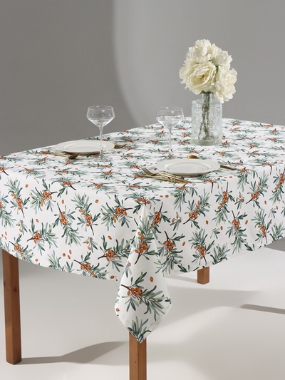 Скатерть «Этель» Berry garden, 149×180 см, 100% хлопок, репс 210 г/м²