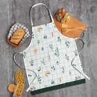 Фартук кухонный «Этель» Flora 60×70 см, 100% хлопок, саржа 190 г/м² - Фото 1
