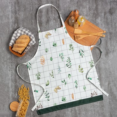 Фартук кухонный «Этель» Flora 60×70 см, 100% хлопок, саржа 190 г/м²