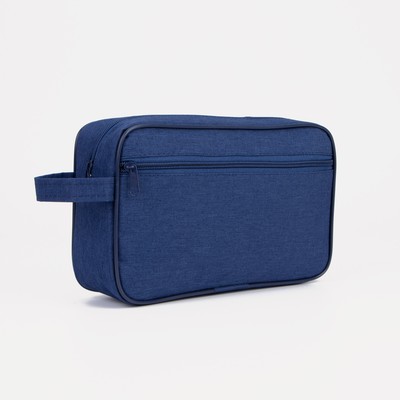Косметичка на молнии, цвет синий