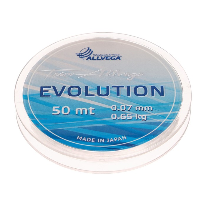 Леска монофильная ALLVEGA Evolution, диаметр 0.07 мм, тест 0.65 кг, 50 м, прозрачная - Фото 1