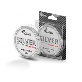 Леска монофильная ALLVEGA Silver, диаметр 0.10 мм, тест 1.37 кг, 50 м, серебристая 7727077