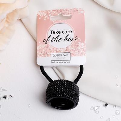 Резинка для волос «Модная штучка», точки, чёрные