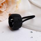 Резинка для волос «Модная штучка», точки, чёрные - Фото 2