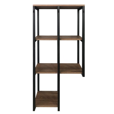 Стеллаж подвесной Comforty «Порто50», 500×1120×240 мм, цвет дуб тёмно-коричневый/чёрный