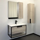 Тумба-умывальник COMFORTY «Бонн-75» цвет дуб дымчатый, с раковиной COMFORTY 75E - Фото 6