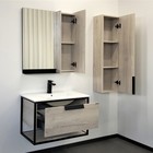 Тумба-умывальник COMFORTY «Бонн-75» цвет дуб дымчатый, с раковиной COMFORTY 75E - Фото 7