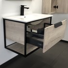 Тумба-умывальник COMFORTY «Бонн-75» цвет дуб дымчатый, с раковиной COMFORTY 75E - Фото 10