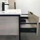 Тумба-умывальник COMFORTY «Бонн-90» цвет дуб дымчатый, с раковиной Quadro 90 - Фото 10