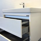 Тумба - умывальник подвесная Comforty «Дублин-89», раковина «Адриана-90», цвет белый глянец - Фото 5