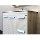 Тумба-умывальник COMFORTY «Клеон-90Н» цвет белый/дуб дымчатый, с раковиной COMFORTY 9090M - Фото 9
