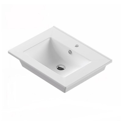 Тумба – умывальник COMFORTY «Марио – 60», с раковиной Quadro 60, цвет дуб тёмный