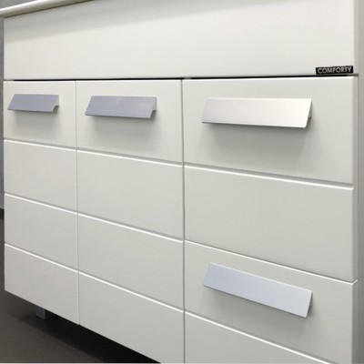 Тумба – умывальник Comforty «Модена М – 90», с раковиной Quadro 90, цвет белый матовый
