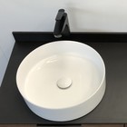 Тумба-умывальник COMFORTY «Порто-120-2» дуб тёмно-коричневый с черн. столешницей с рак. 9110   77298 - Фото 4