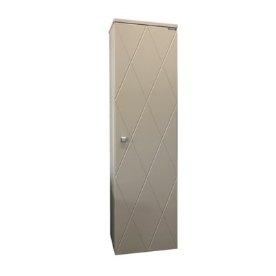 Шкаф – колонна для ванной комнаты Comforty «Кремона – 40», 375×315×1480 мм, цвет латте