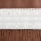 Штора портьерная «Этель. Фактура», коричневая, 145×265 см - Фото 4