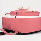 Рюкзак-сумка школьная, отдел на молнии, наружный карман, цвет малиновый - Фото 3