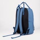 Рюкзак-сумка, отдел на молнии, наружный карман, цвет синий - Фото 2