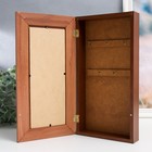 Ключница настенная «Ключ», панно декоративное, орех, 16×31 см, МИКС 7636934 - фото 16547355