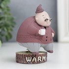 Сувенир полистоун пружинка "Дедуля в колпаке, с кружкой" 8,5х5,5х6 см - фото 14995887