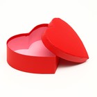 Набор коробок 3в1 сердца "Красный" 21 х 19 х 9 - 15.5 х 14 х 6 см - Фото 3