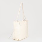 Сумка-шопер на молнии, цвет бежевый - фото 24739667